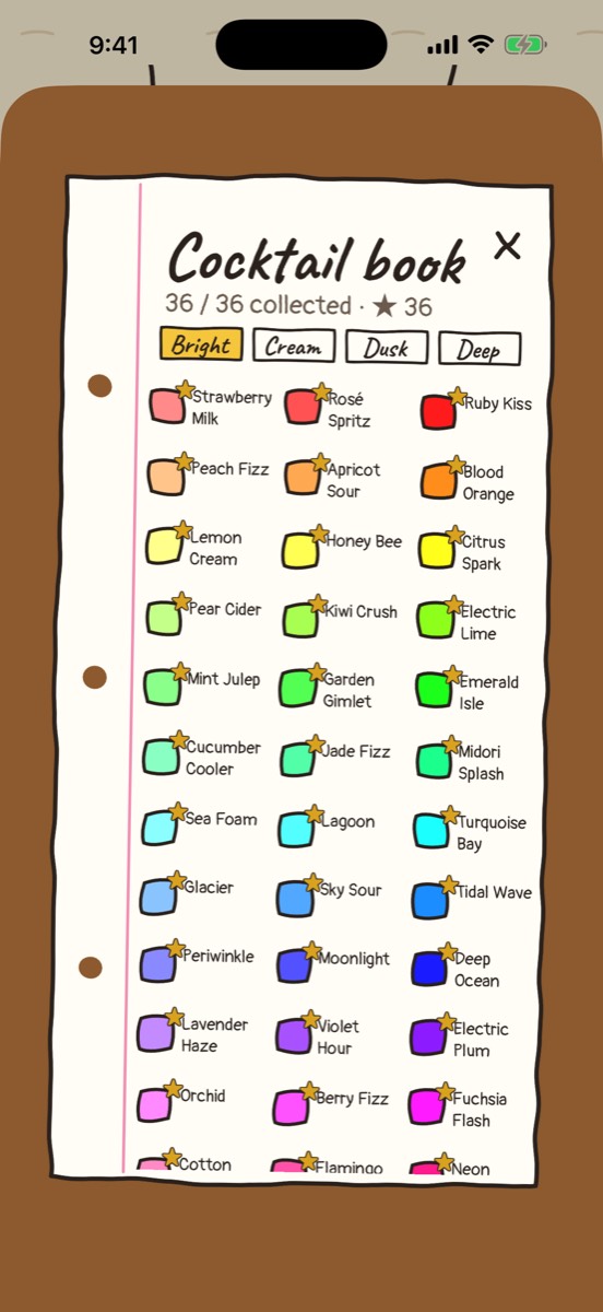 The cocktail book with collected cocktails