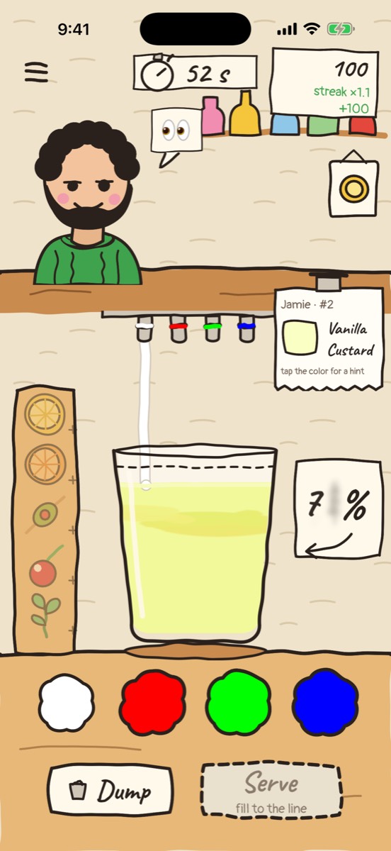 The 60-second challenge with a timer